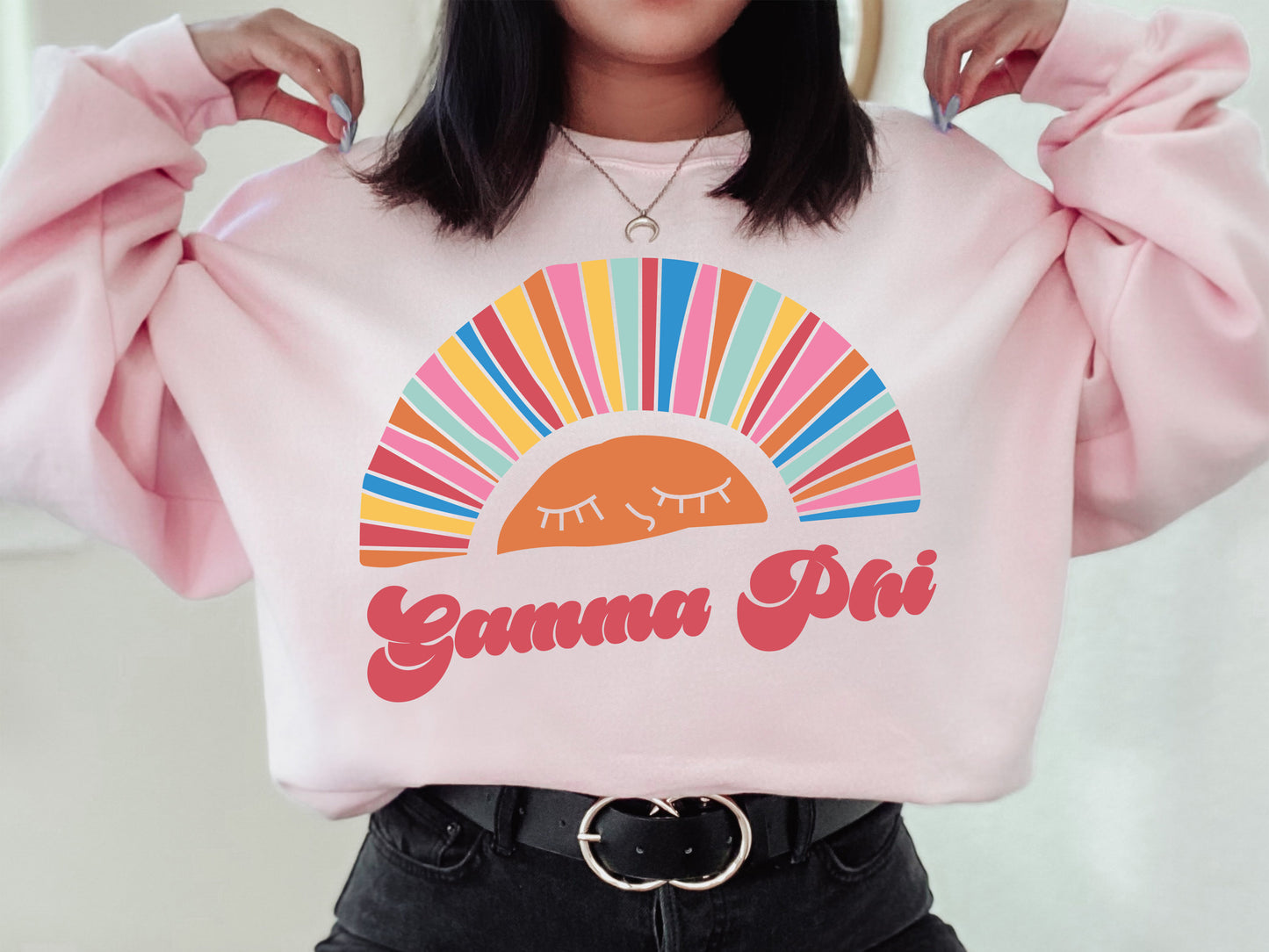 Gamma Phi Beta Sunshine Sorority Sweatshirt _ 3321g