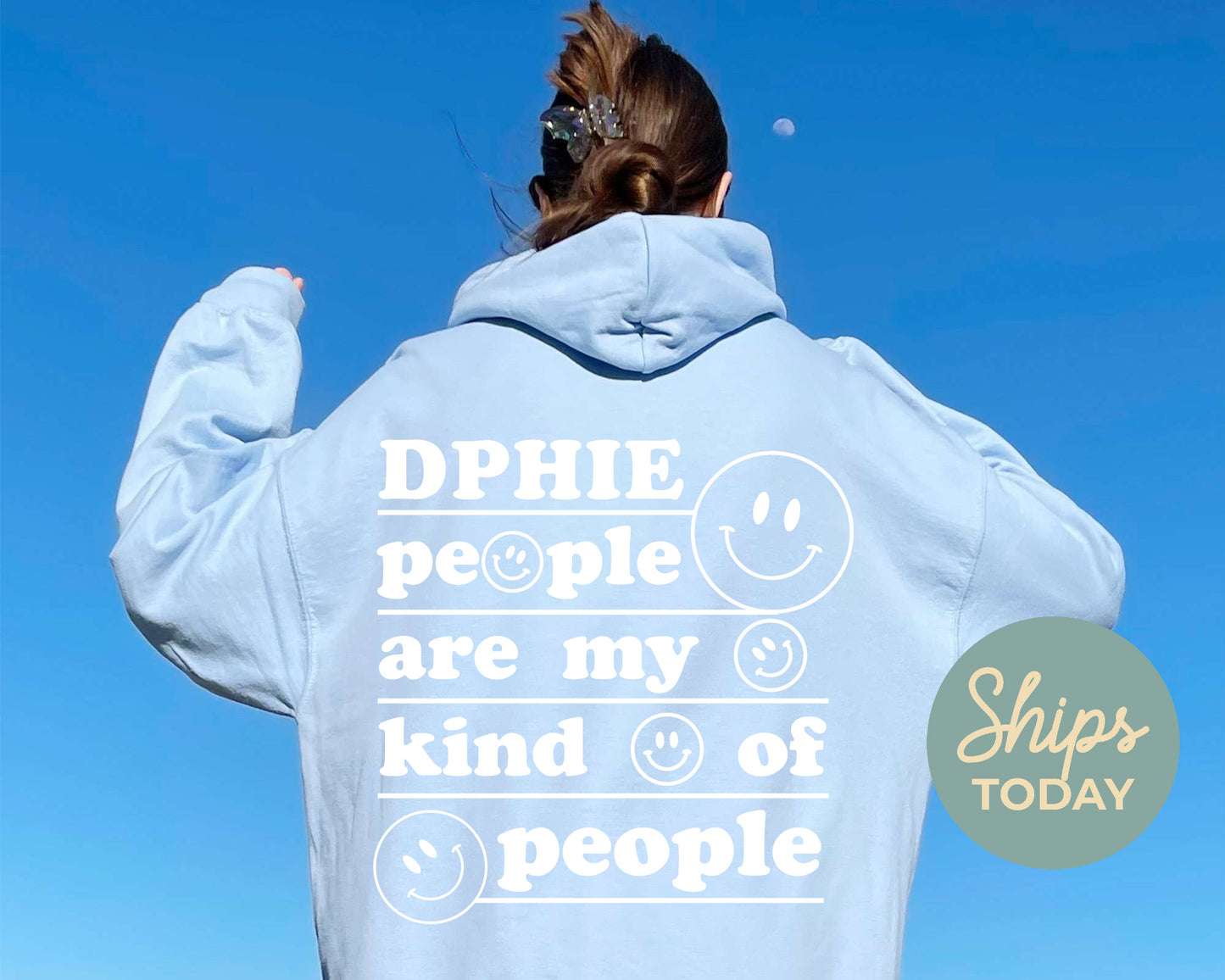 Delta Phi Epsilon My Kind of People Sorority Hoodie _ 33270g