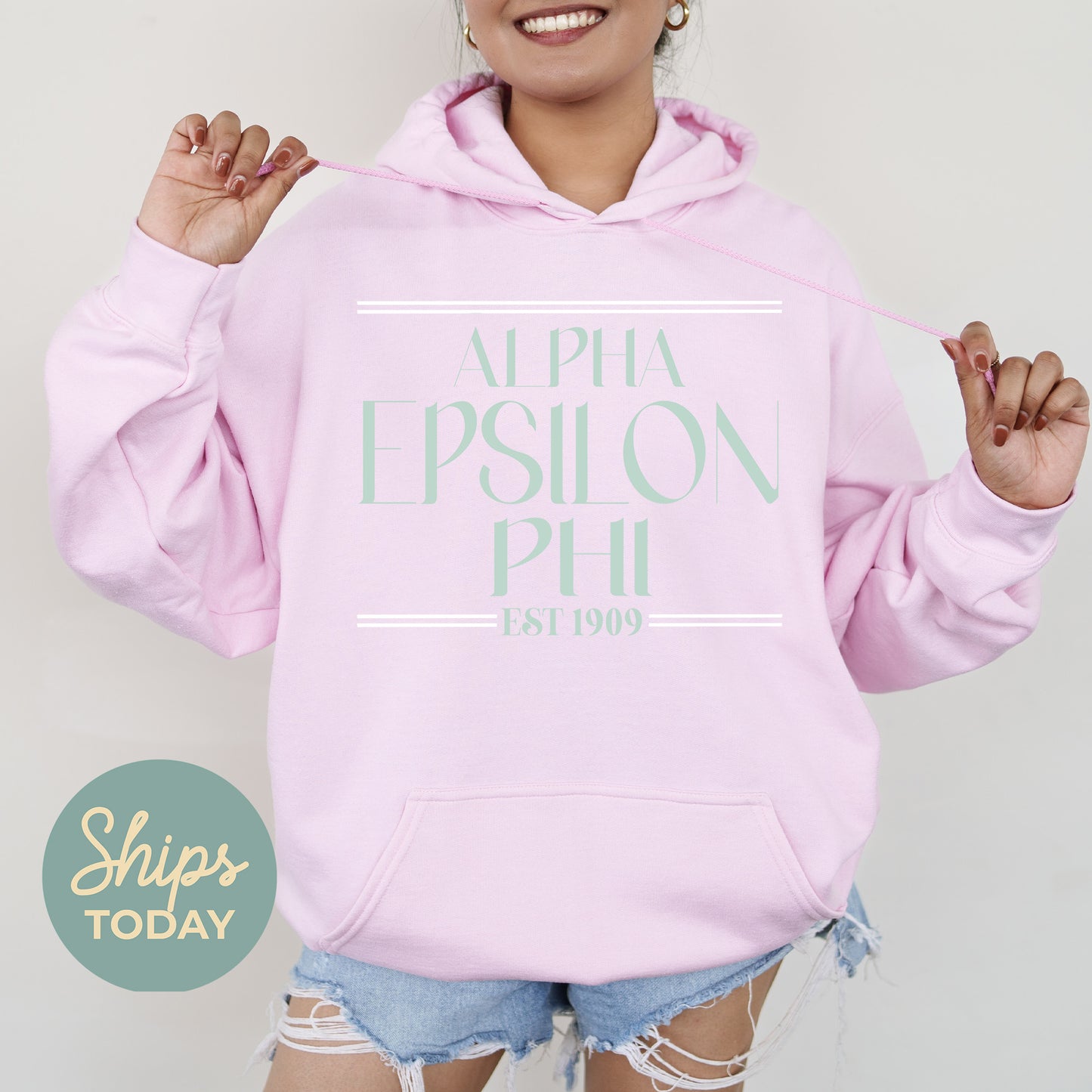 Alpha Epsilon Phi Greek Harmony Sorority Hoodie _ 34966g