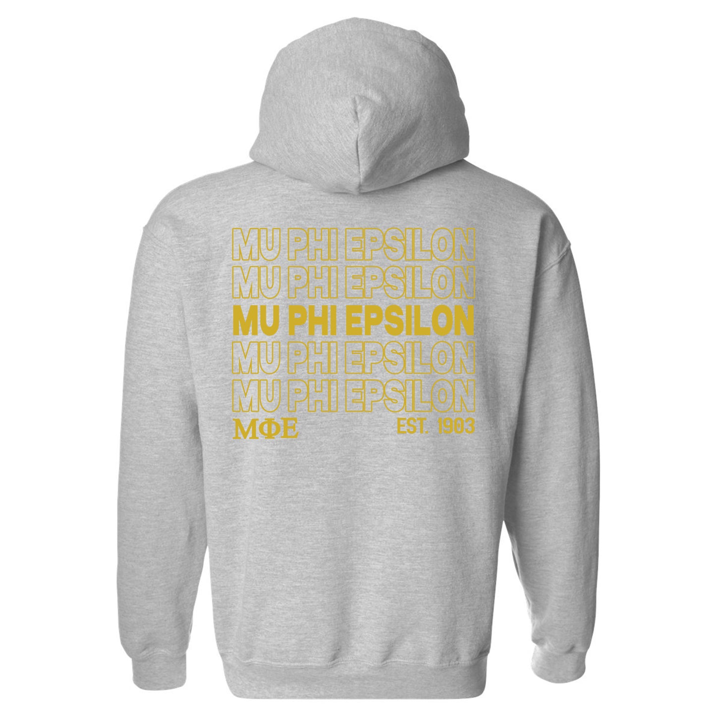 Mu Phi Epsilon Repeating Letters COED Hoodie _ 35591g