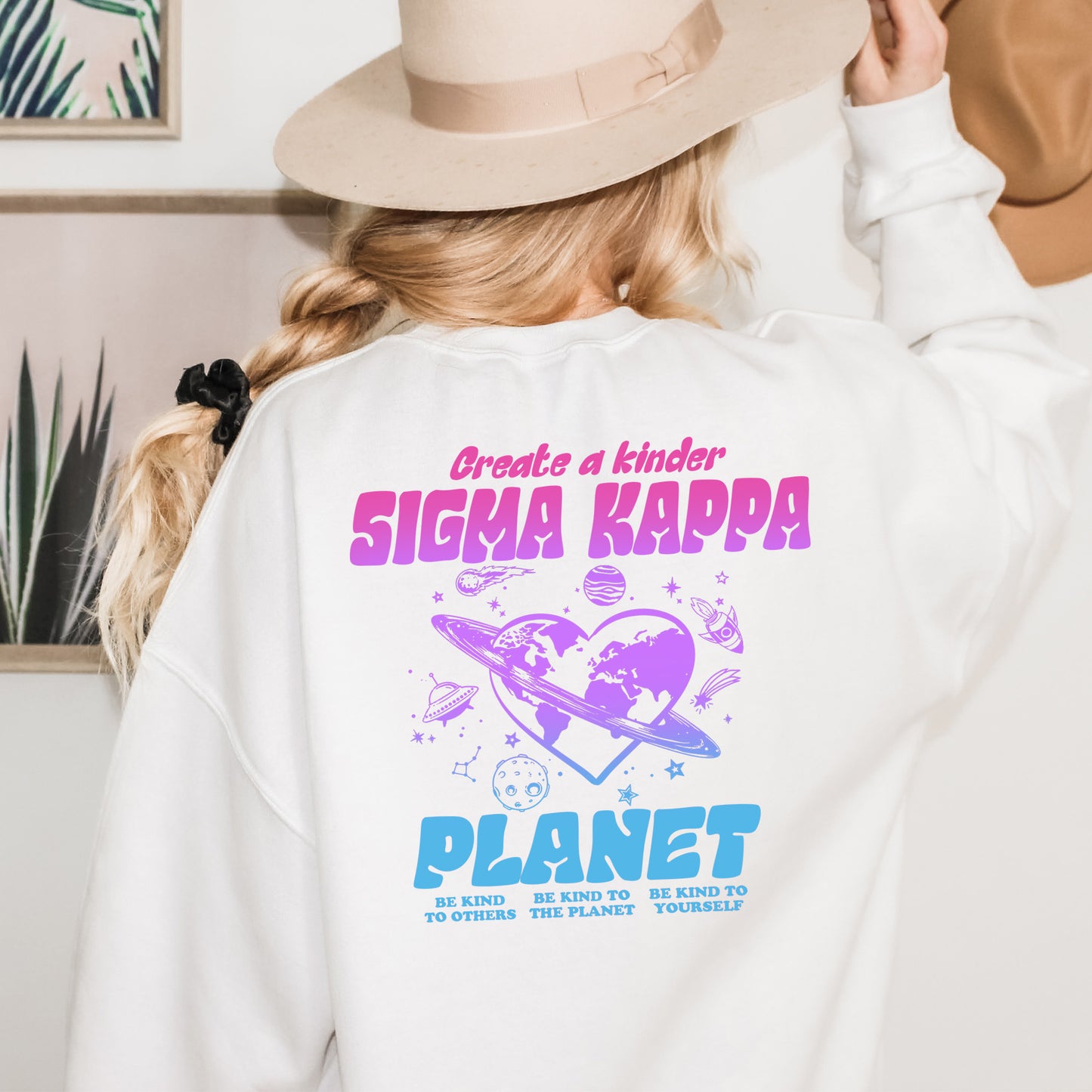 Sigma Kappa Ombre Worlds Sorority Sweatshirt _ 35563g