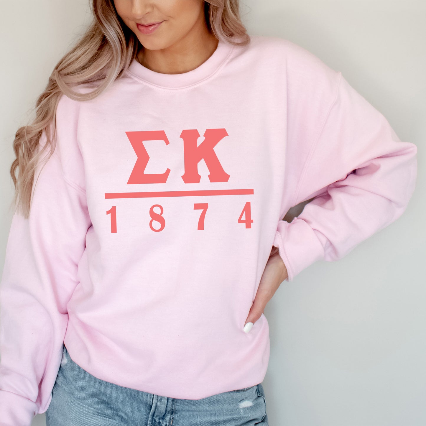 Sigma Kappa Monochromatic Sorority Sweatshirt _ 30865g
