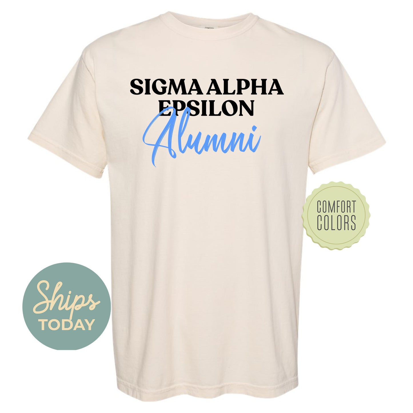 Sigma Alpha Epsilon Alumni Comfort Colors Fraternity T-shirt _ 30780g