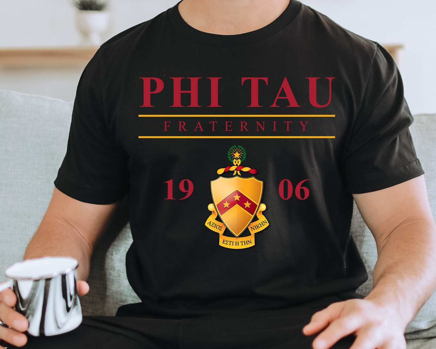 Phi Kappa Tau Iconic Crest Fraternity T-shirt _ 31134g