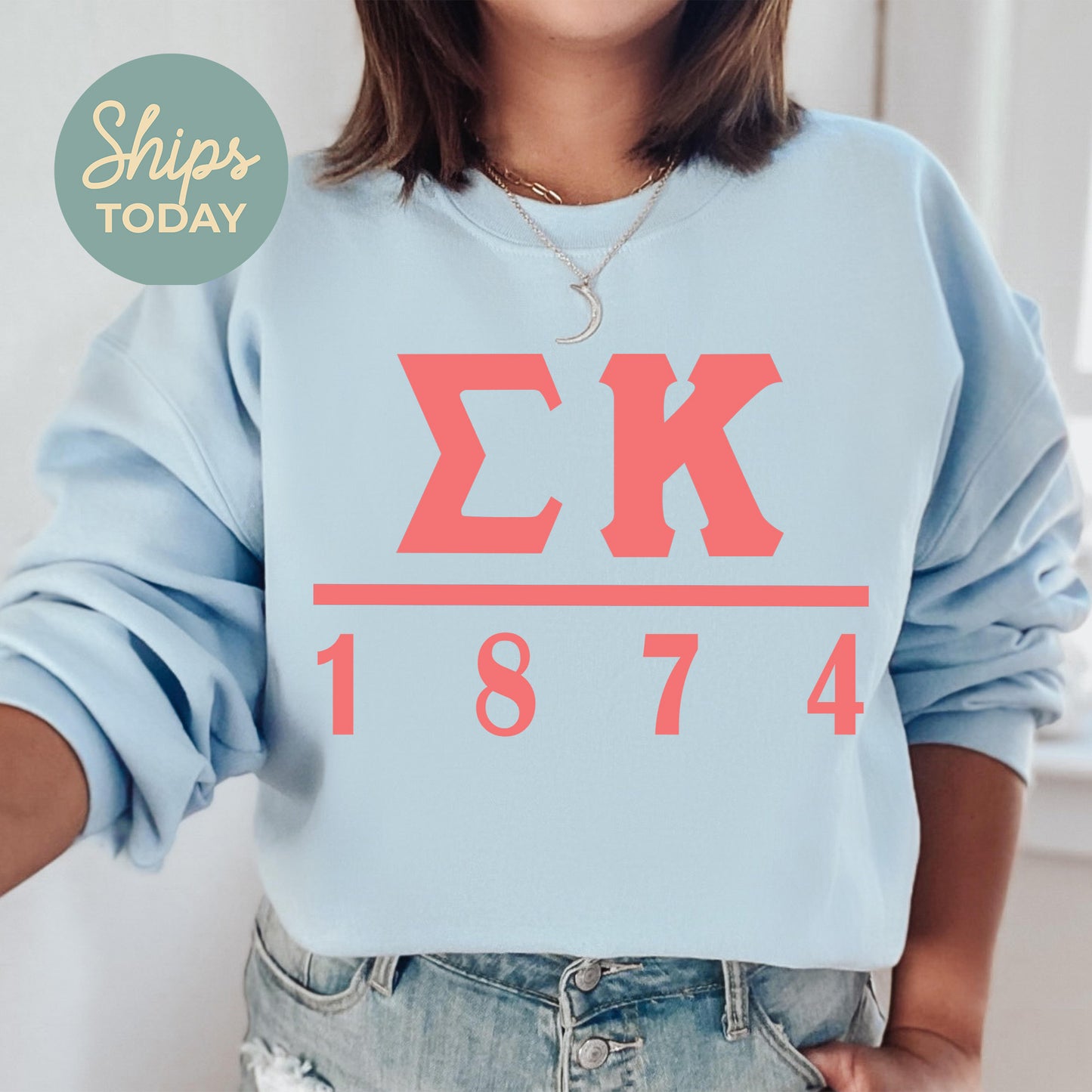 Sigma Kappa Monochromatic Sorority Sweatshirt _ 30865g