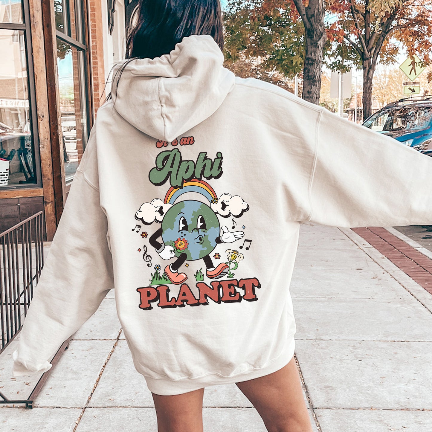 Alpha Phi Kinder Planet Sorority Hoodie _ 35416g