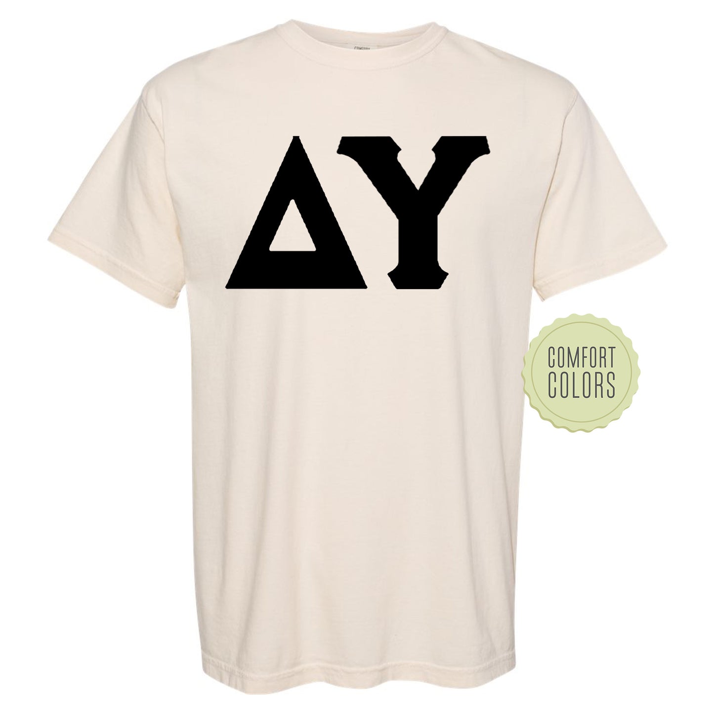 Delta Upsilon Black Letters Comfort Colors Farternity T-shirt _ 34916g