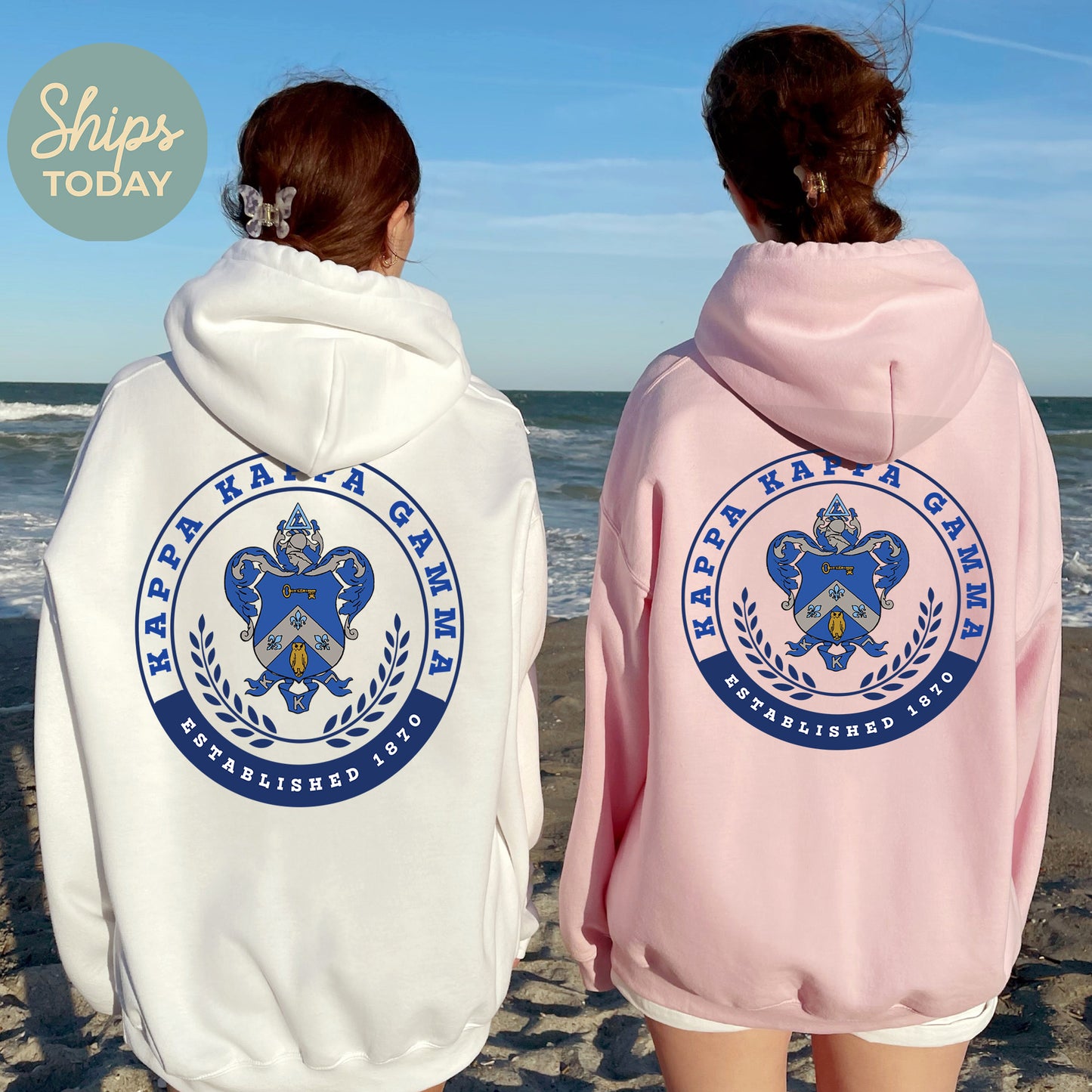 Kappa Kappa Gamma Crested Tradition Sorority Hoodie _ 32833g