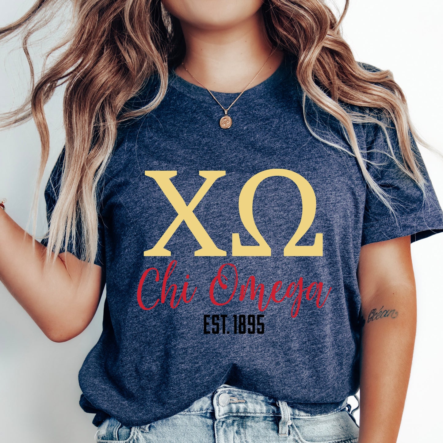 a woman wearing a t - shirt with the number twenty two on it