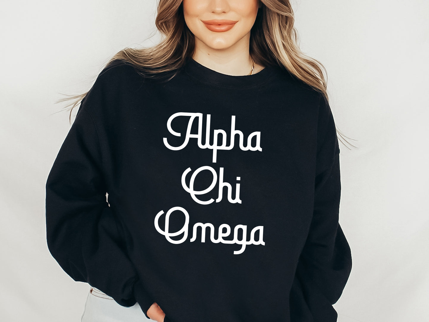 Alpha Chi Omega All About That Pop Sorority Sweatshirt _ 2681g