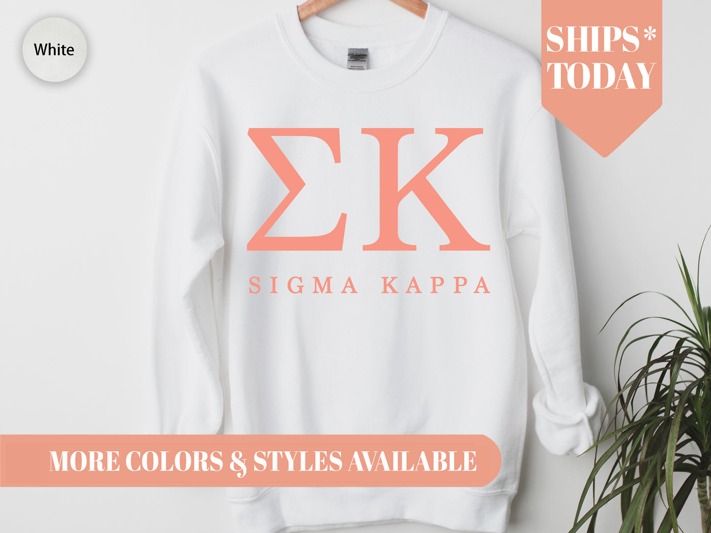 Sigma Kappa Pink Personality Sorority Sweatshirt _ 670g