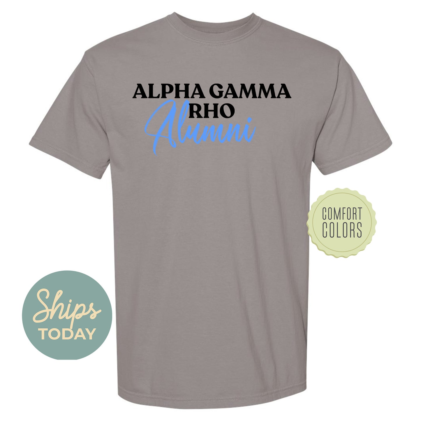 Alpha Gamma Rho Alumni Comfort Colors Fraternity T-shirt _ 30761g