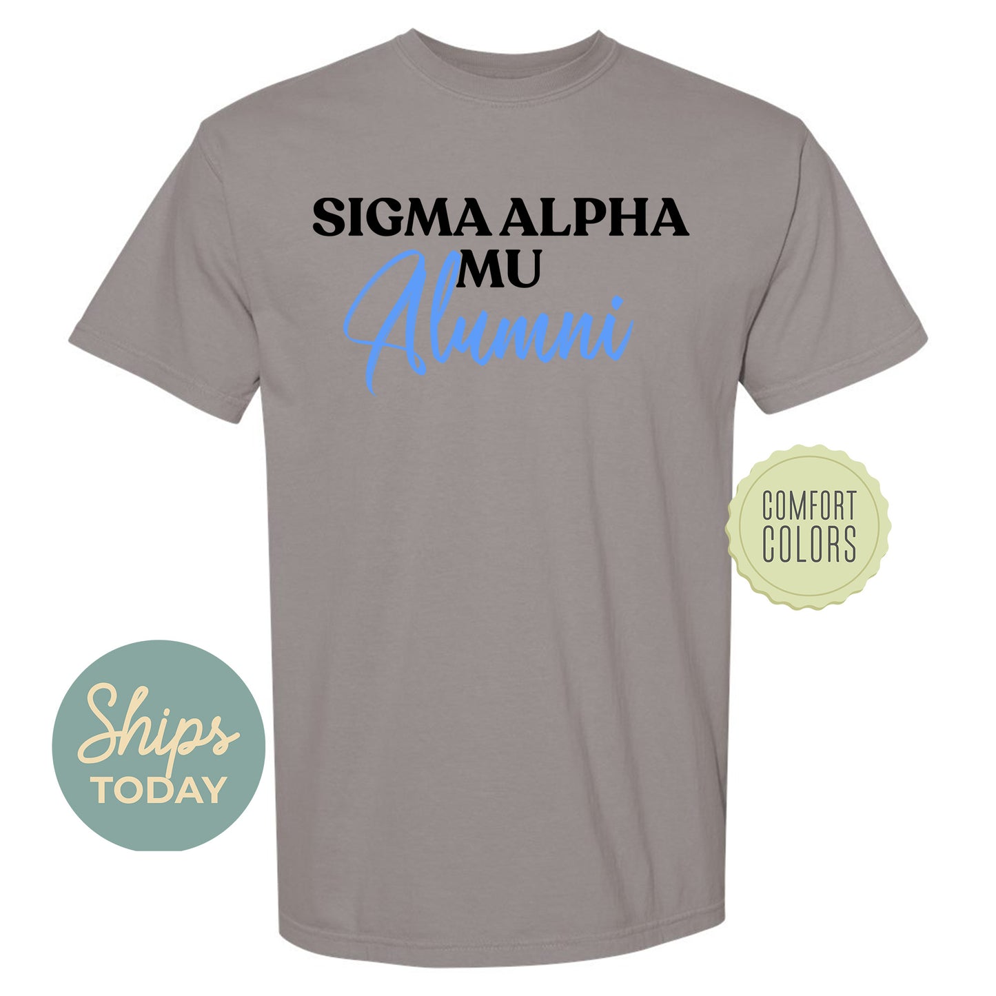 Sigma Alpha Mu Alumni Comfort Colors Fraternity T-shirt _ 30781g