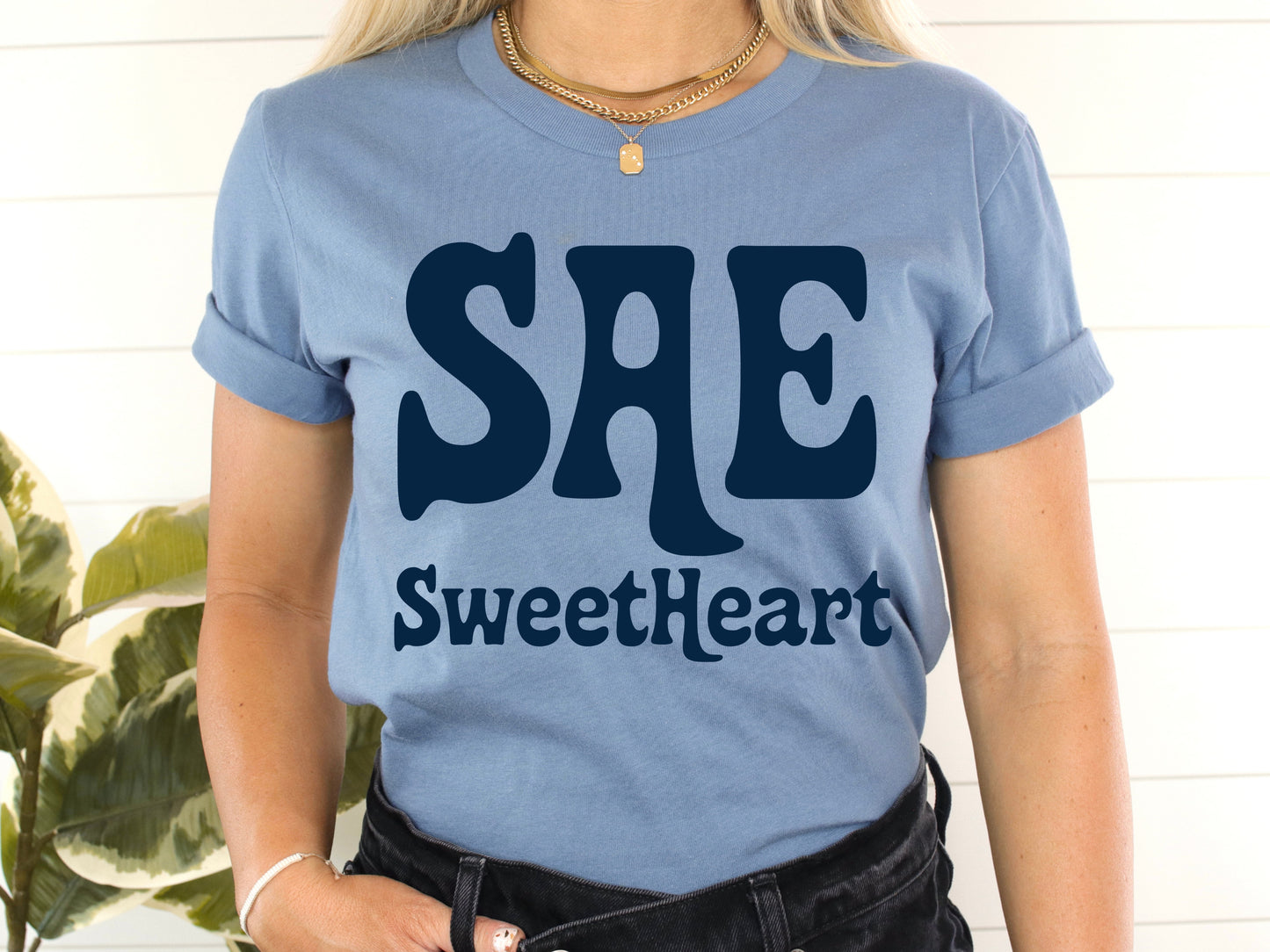 Sigma Alpha Epsilon Trendy Sweetheart Fraternity T-shirt _ 2009g