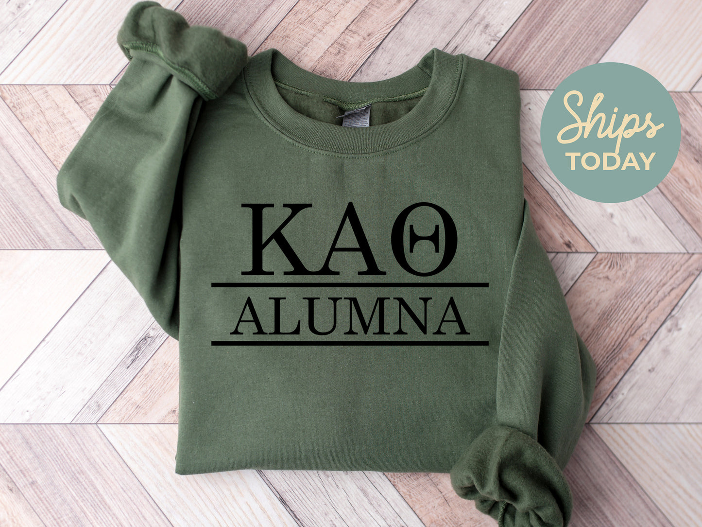 Kappa Alpha Theta Just Turned Alumna Sorority Sweatshirt _ 30749g