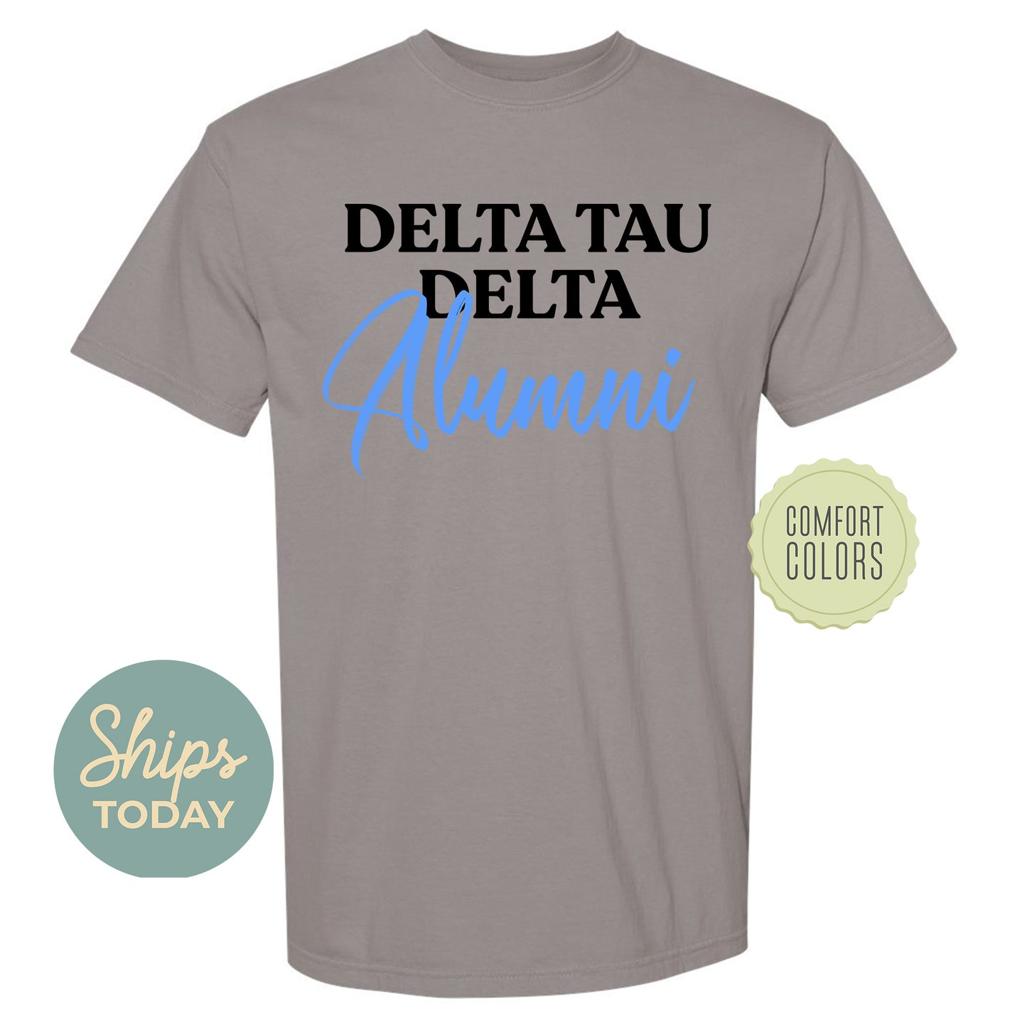 Delta Tau Delta Alumni Comfort Colors Fraternity T-shirt _ 30768g