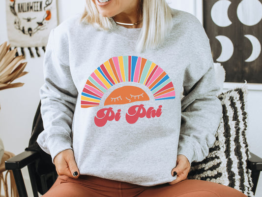 Pi Beta Phi Sunshine Sorority Sweatshirt _ 3327g