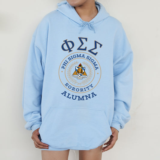 Phi Sigma Sigma Alumna Vintage Sorority Hoodie _ 31028g