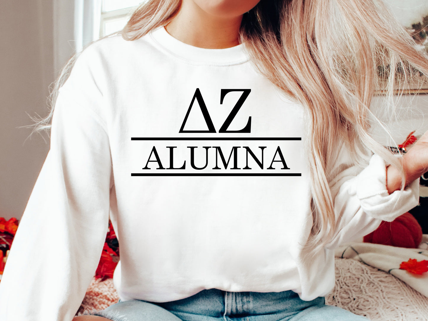 Delta Zeta Just Turned Alumna Sorority Sweatshirt _ 30747g