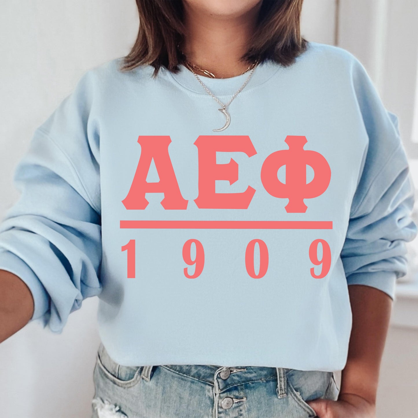 Alpha Epsilon Phi Monochromatic Sorority Sweatshirt _ 30845g
