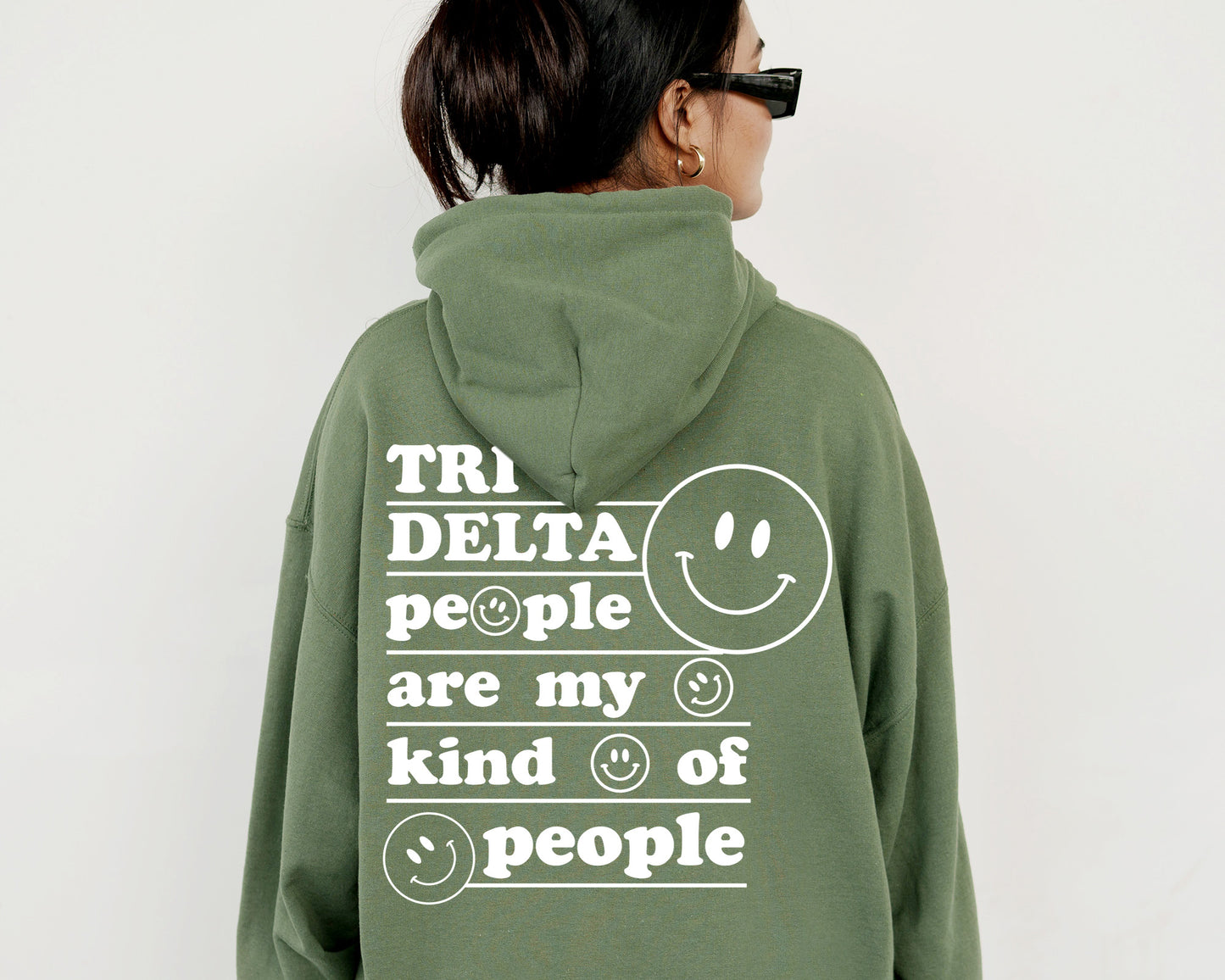 Delta Delta Delta My Kind of People Sorority Hoodie _ 33268g