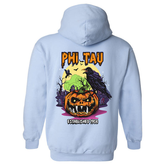 Phi Kappa Tau Halloween Bats Fraternity Hoodie _ 36268g