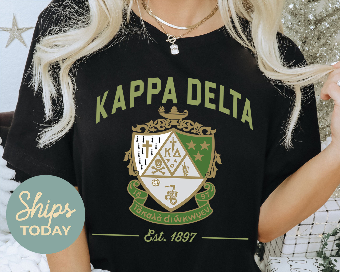 Kappa Delta Loyalty Crest Sorority T-shirt _ 4436g