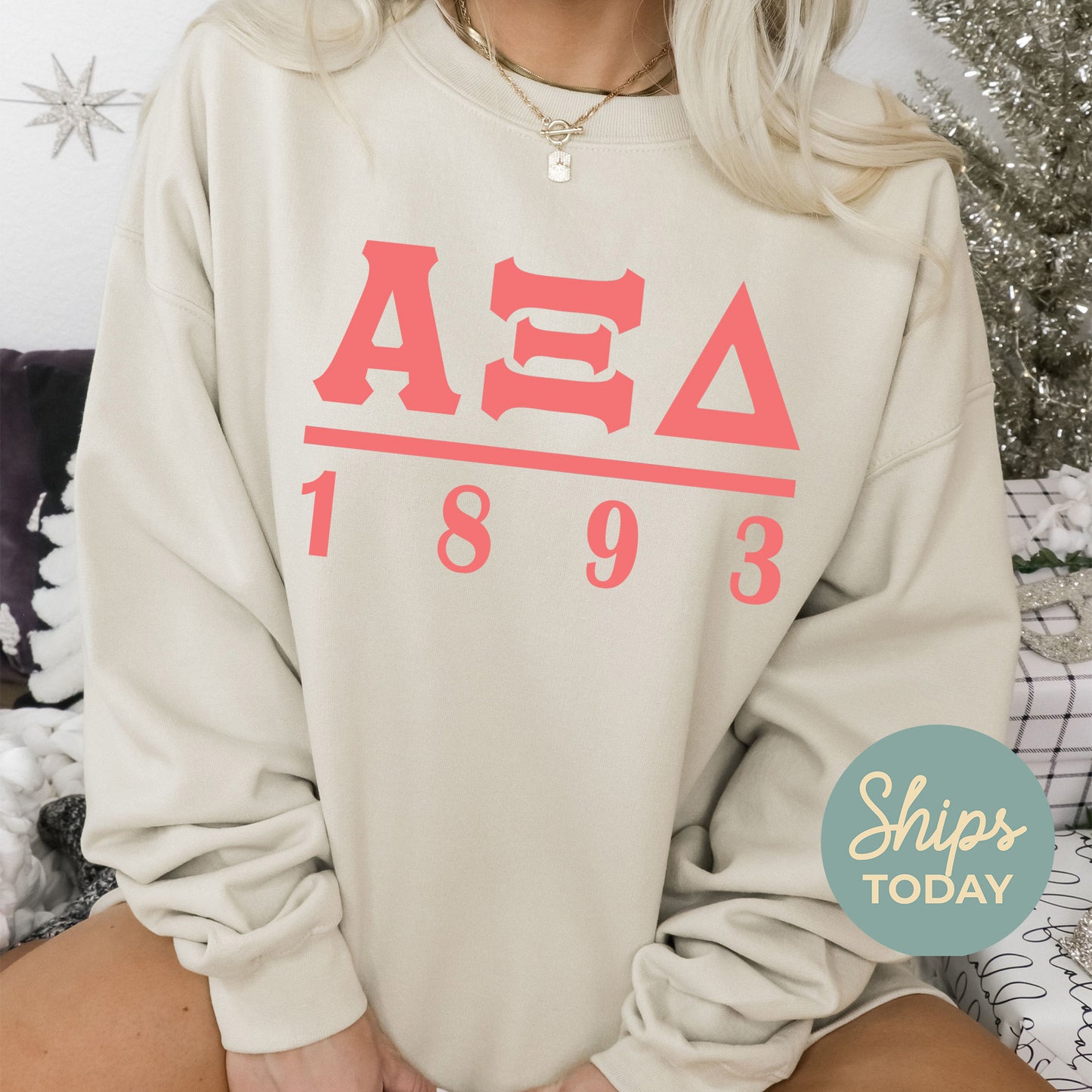 Alpha Xi Delta Monochromatic Sorority Sweatshirt _ 30851g