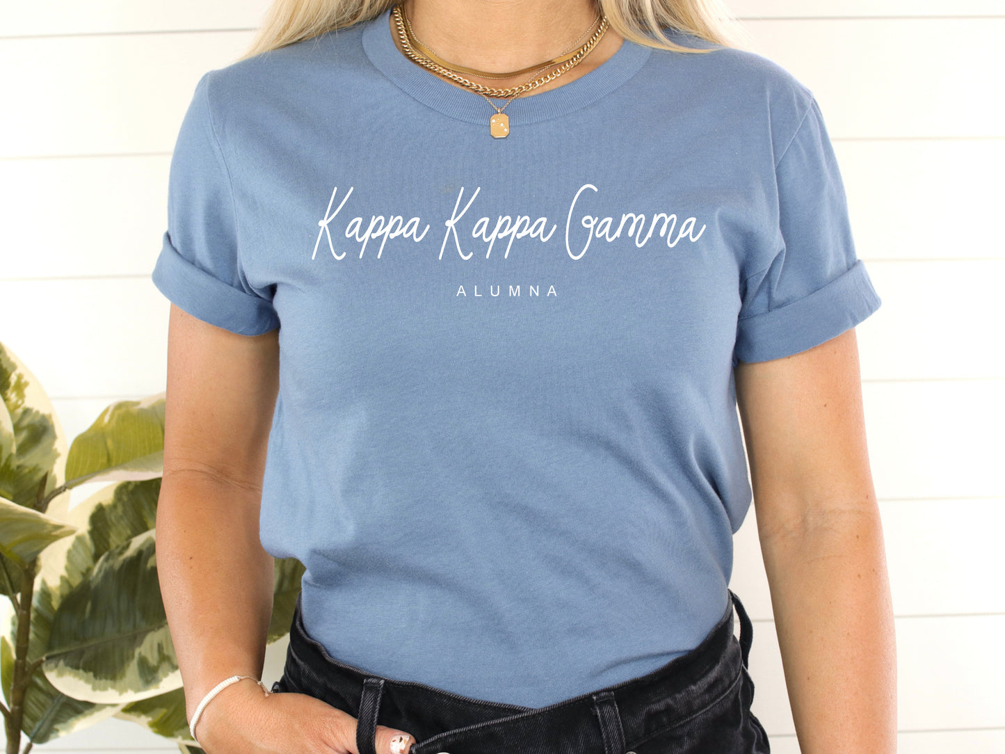 Kappa Kappa Gamma Flashy Alumna Sorority T-shirt _ 2542g