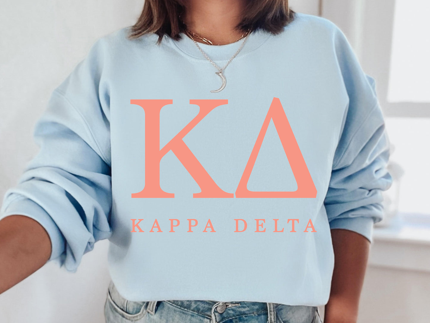 Kappa Delta Pink Personality Sorority Sweatshirt _ 664g
