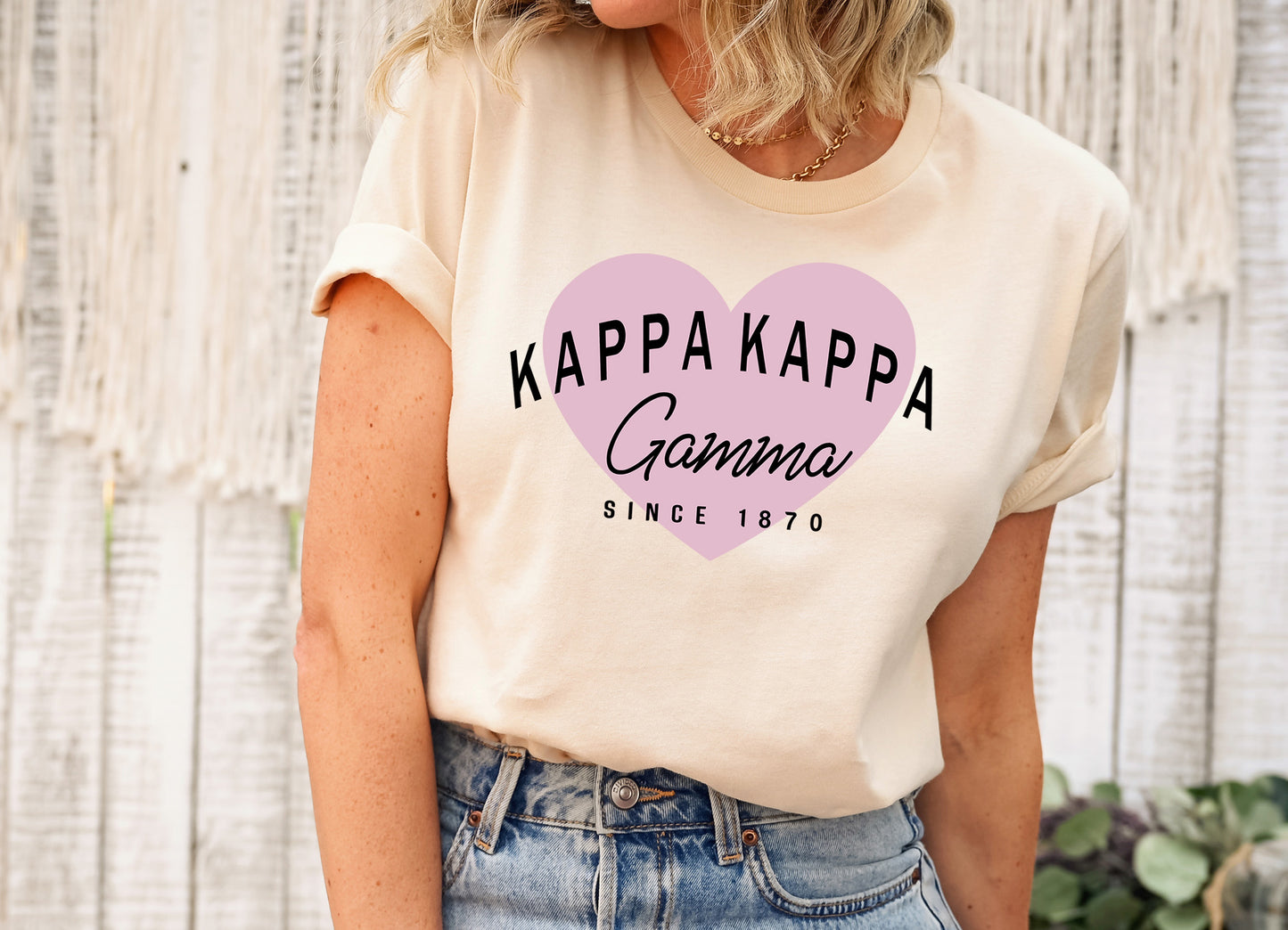 Kappa Kappa Gamma Pretty in Pink Sorority T-shirt _ 457g