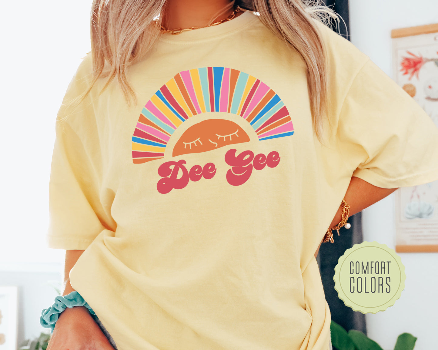 Delta Gamma Sunshine Comfort Colors Sorority T-shirt _ 3318g