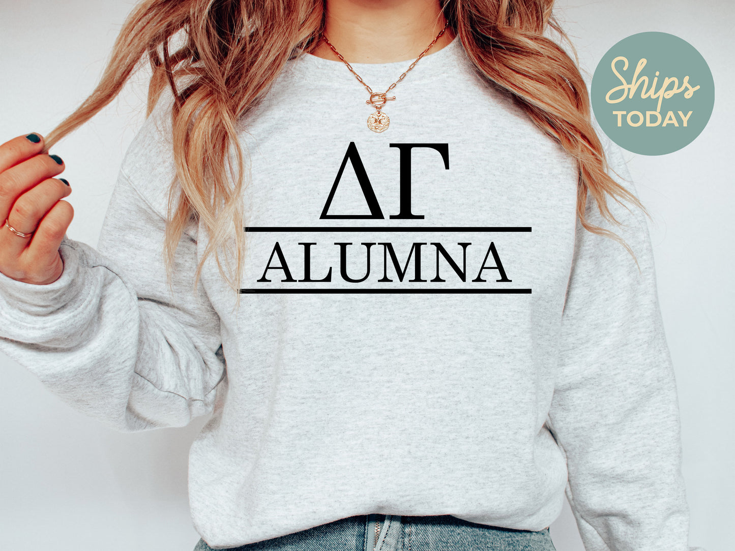 Delta Gamma Just Turned Alumna Sorority Sweatshirt _ 30745g