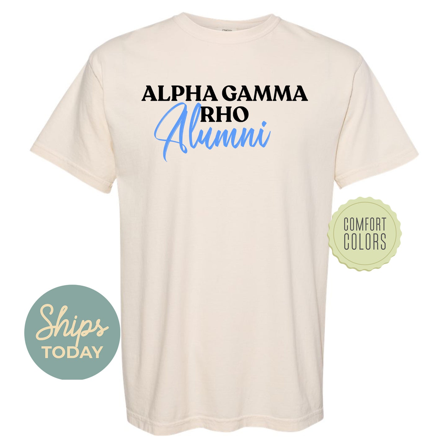 Alpha Gamma Rho Alumni Comfort Colors Fraternity T-shirt _ 30761g