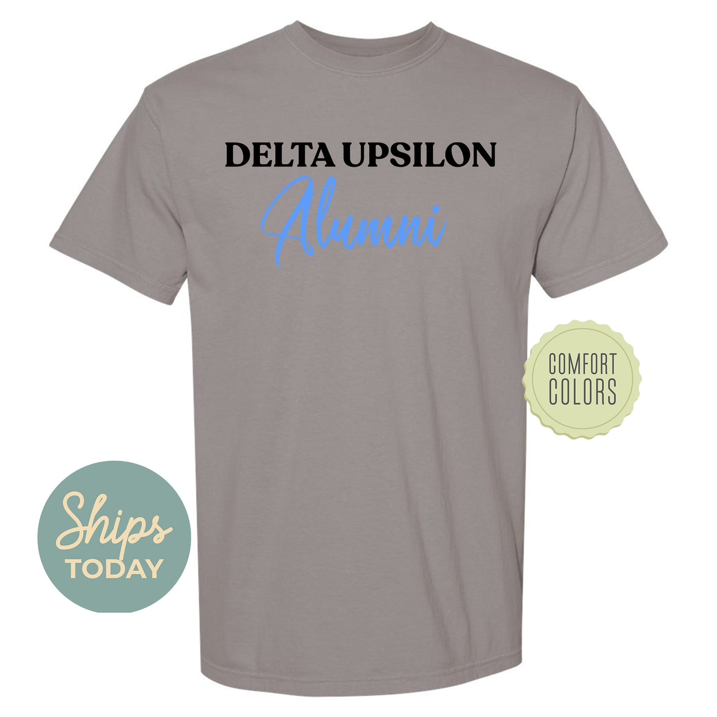 Delta Upsilon Alumni Comfort Colors Fraternity T-shirt _ 30769g