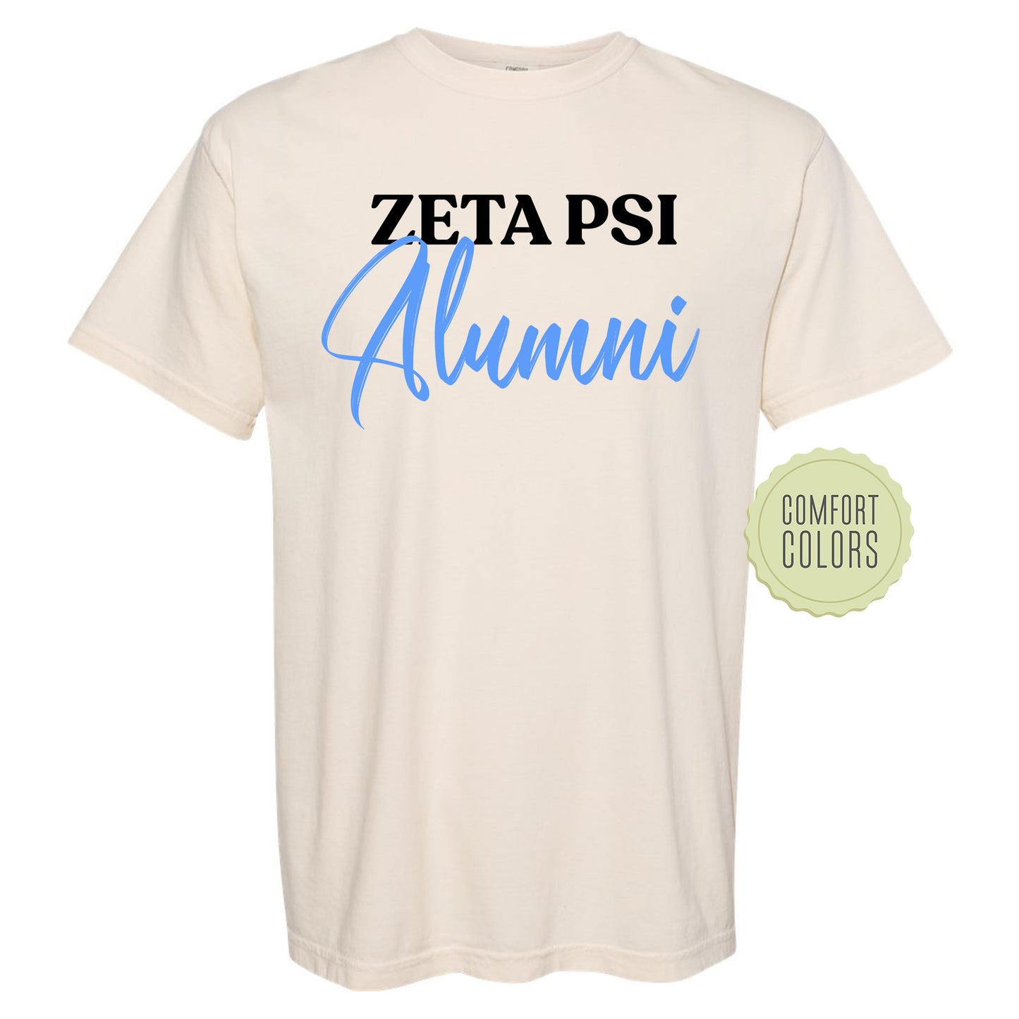 Zeta Psi Alumni Comfort Colors Fraternity T-shirt _ 30790g