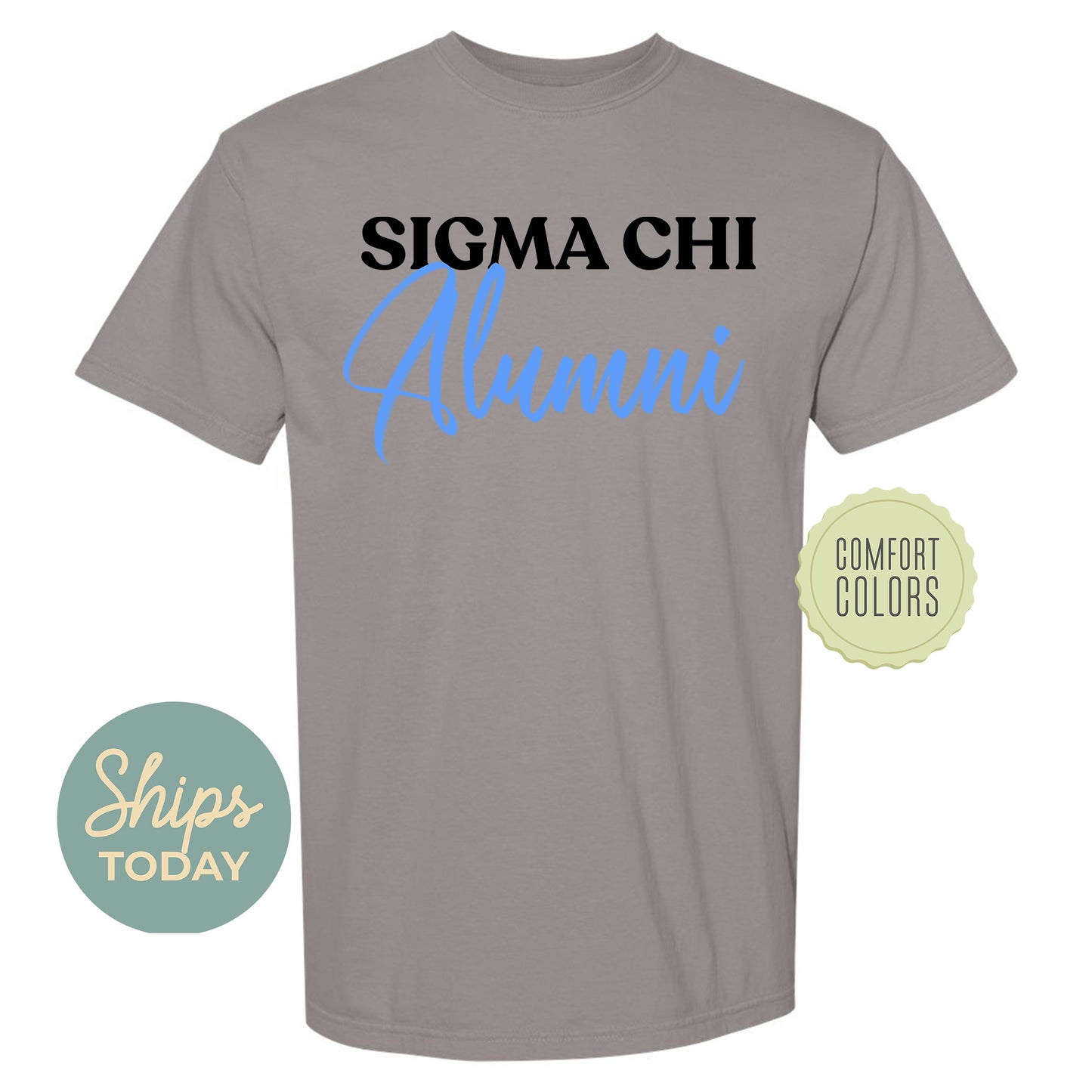 Sigma Chi Alumni Comfort Colors Fraternity T-shirt _ 30782g