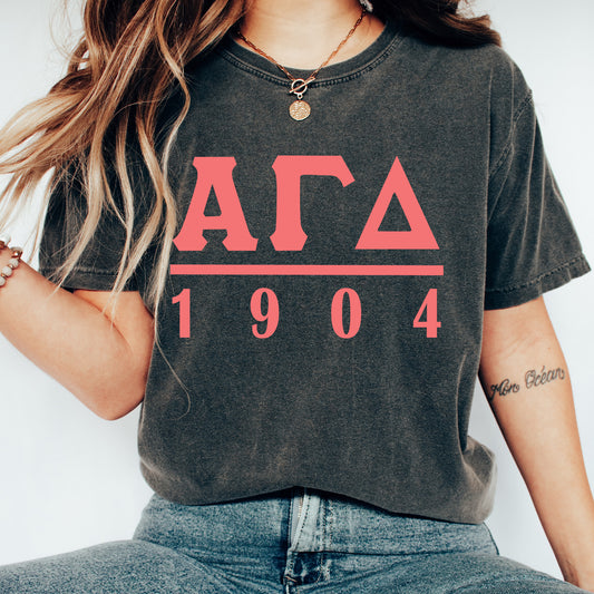 Alpha Gamma Delta Monochromatic Sorority T-shirt _ 30846g