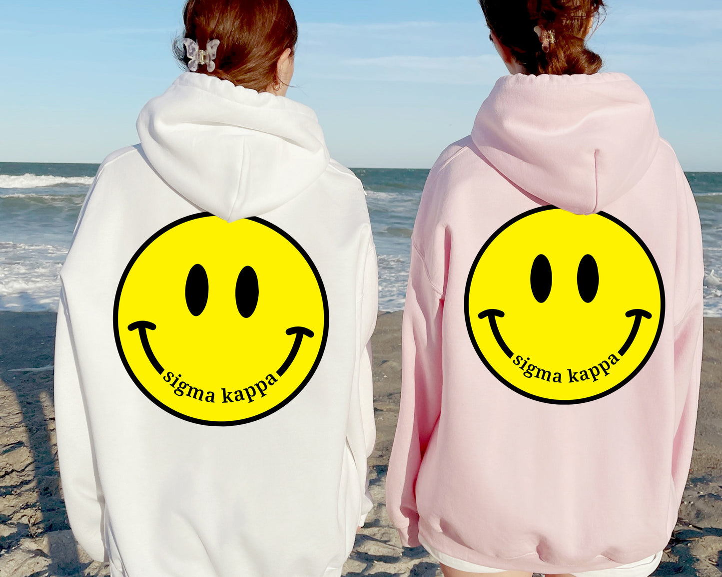Sigma Kappa Smiley Face Sorority Hoodie _ 32864g