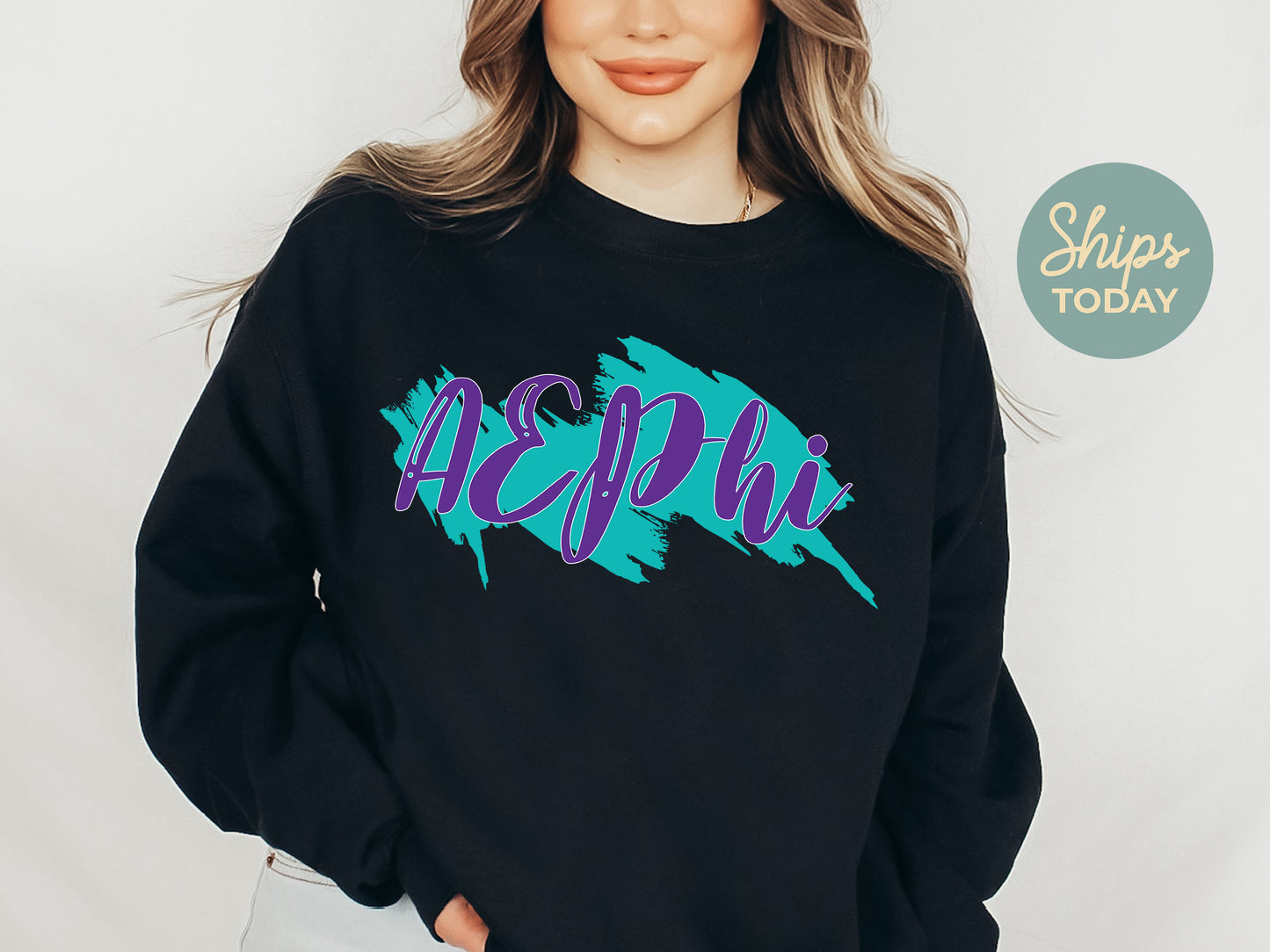 Alpha Epsilon Phi Paint Party Sorority Sweatshirt _ 4474g