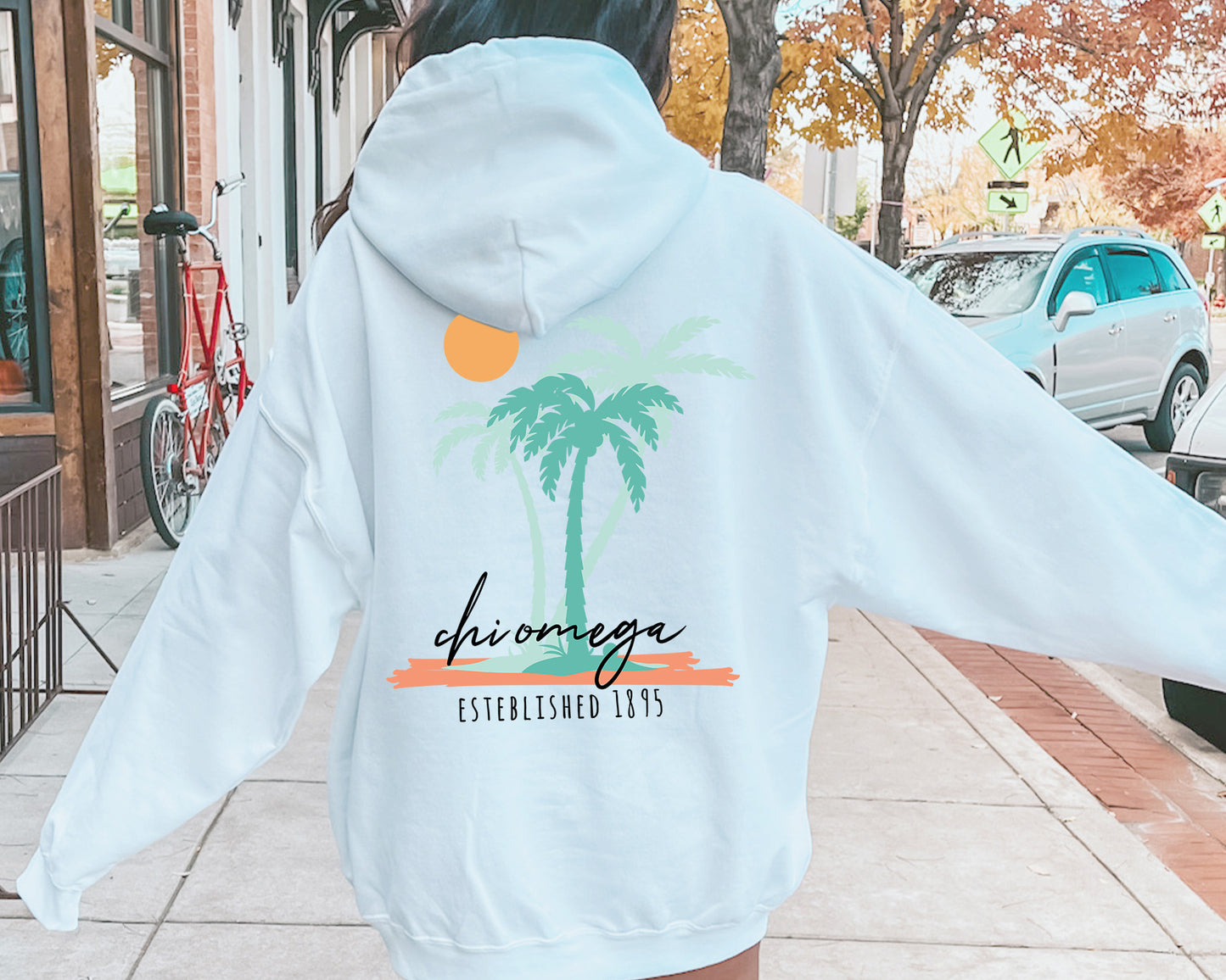 Chi Omega Island Sisterhood Sorority Hoodie _ 33568g
