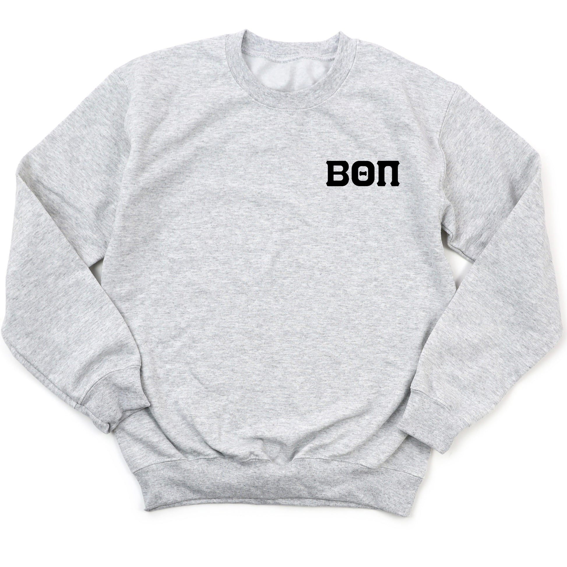 a grey sweatshirt with the word ben on it