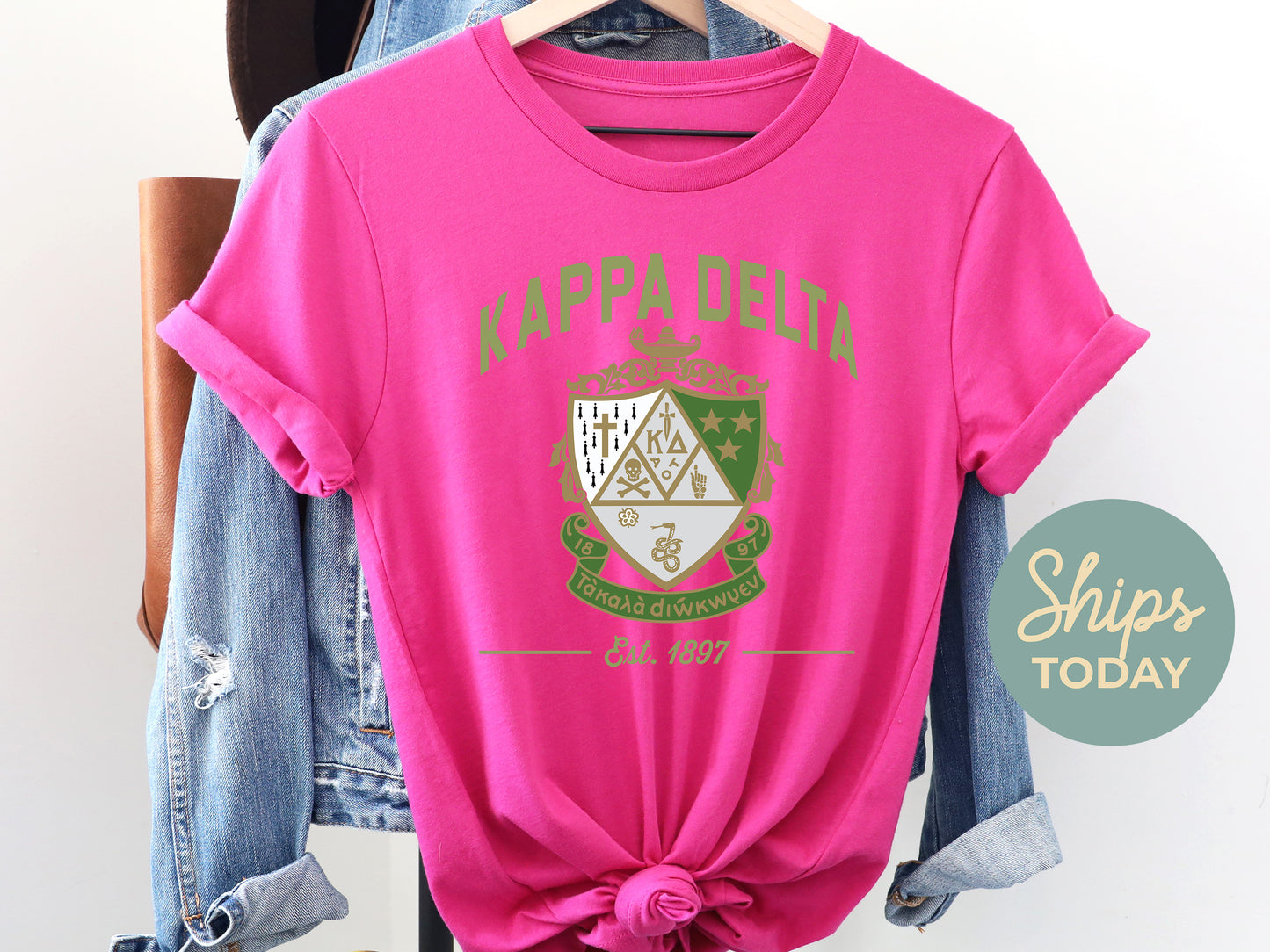 Kappa Delta Loyalty Crest Sorority T-shirt _ 4436g