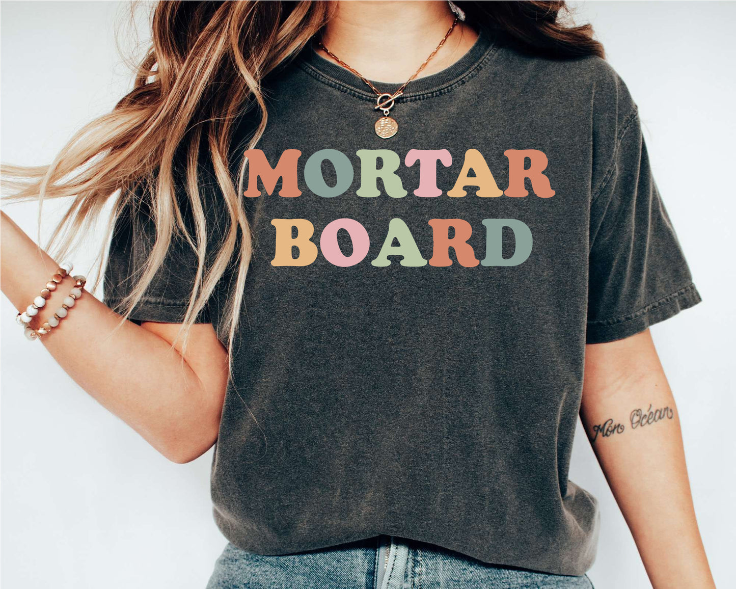 Mortar Board Bright and Colorful Sorority T-shirt _ 3475g