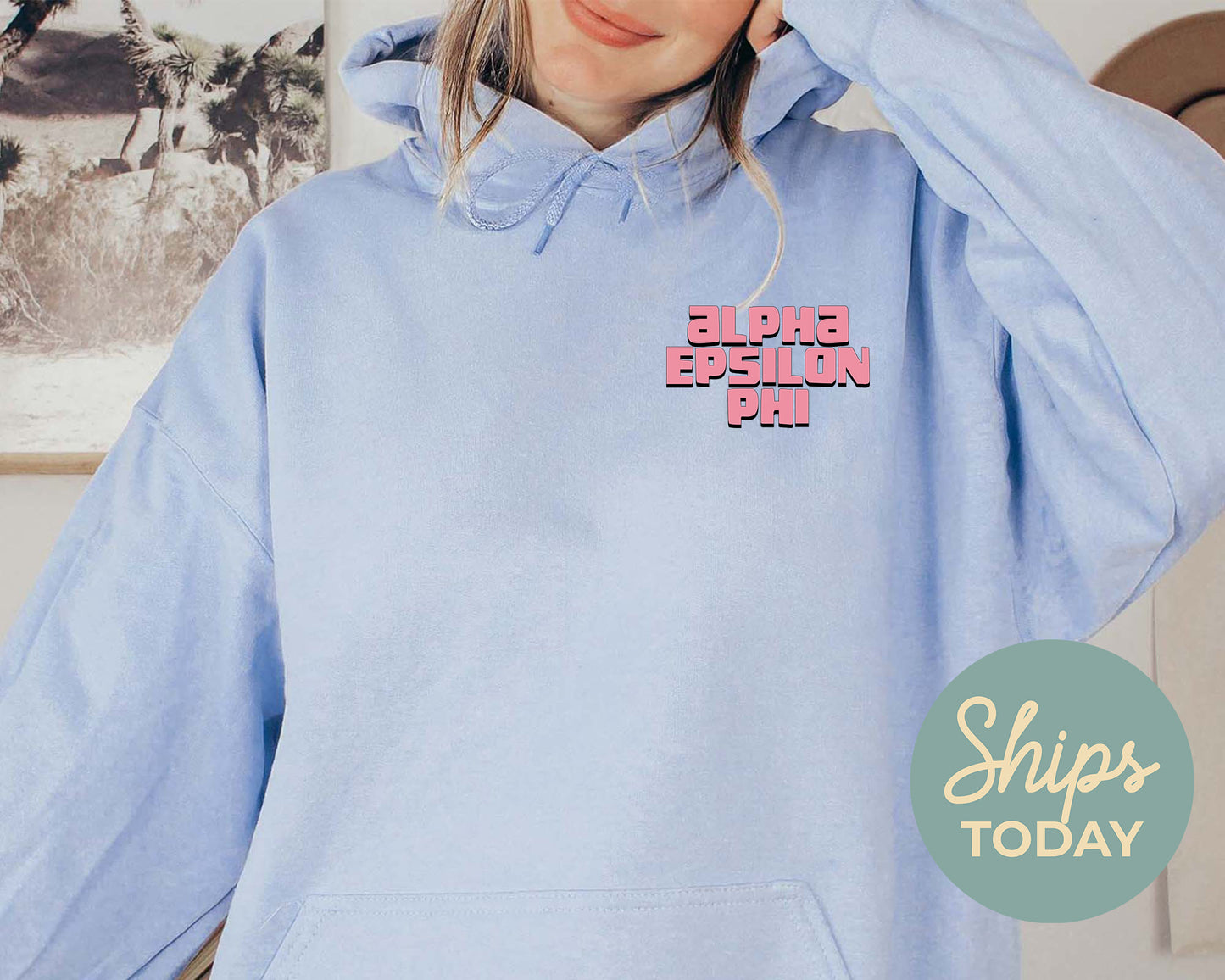 Alpha Epsilon Phi Dreamy Garden Sorority Hoodie _ 31818g
