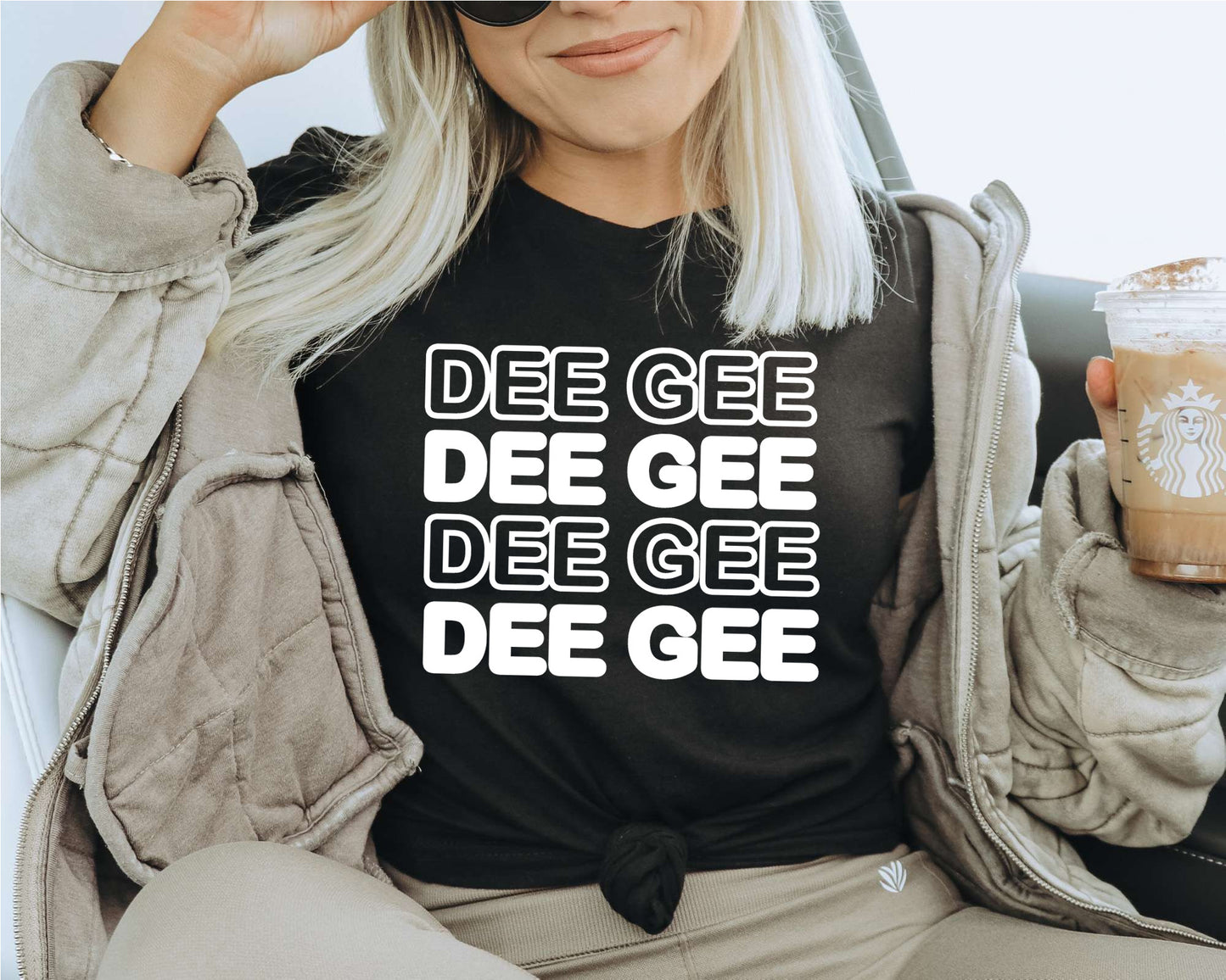Delta Gamma Bold Bubble Letter Sorority T-shirt _ 2223g