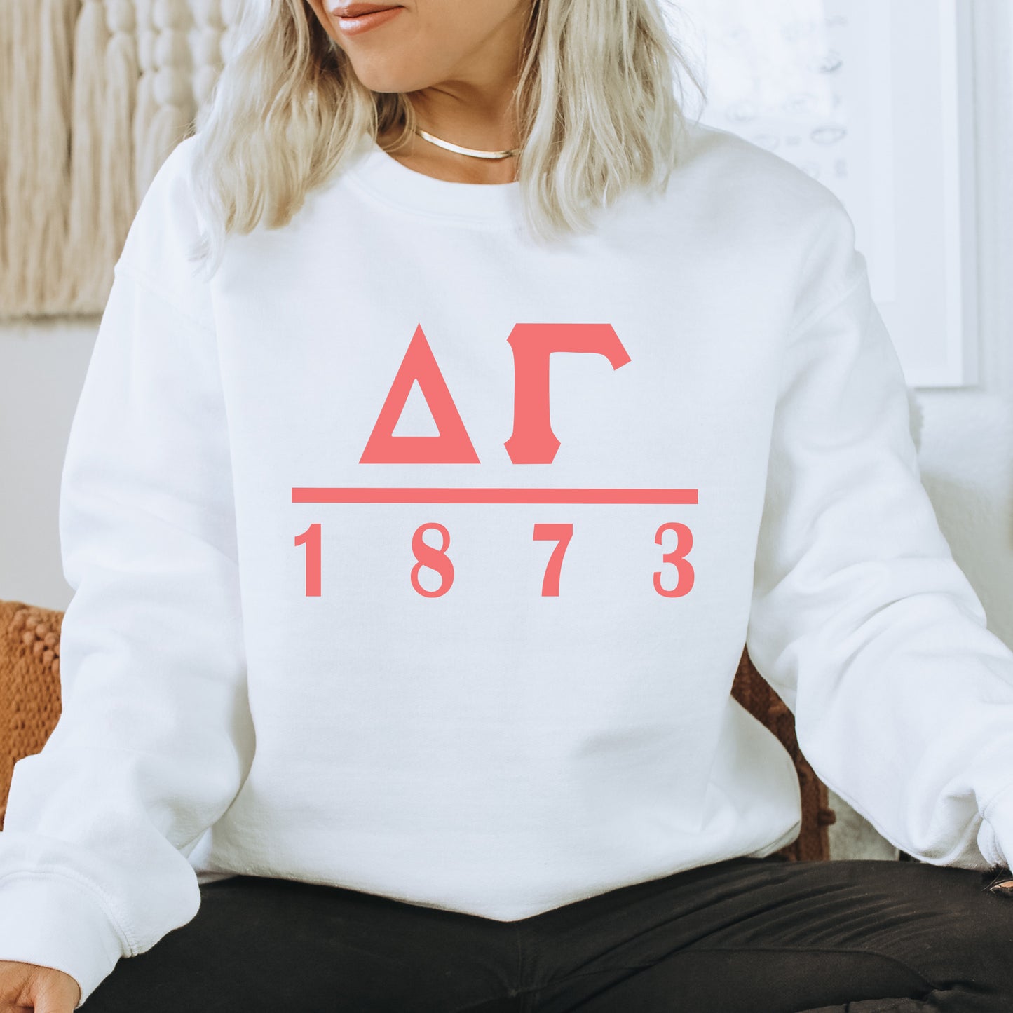 Delta Gamma Monochromatic Sorority Sweatshirt _ 30854g