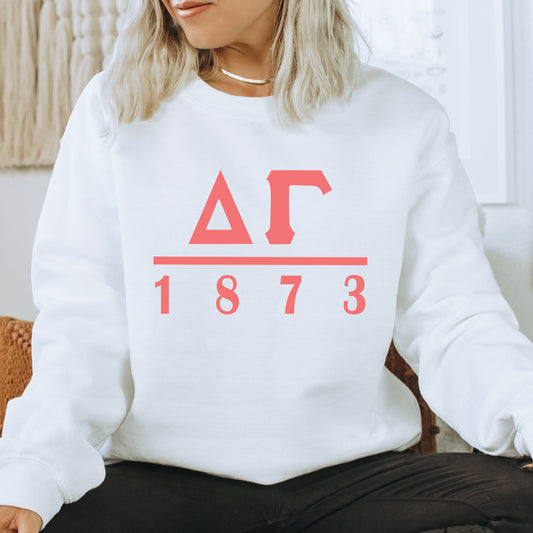Delta Gamma Monochromatic Sorority Sweatshirt _ 30854g
