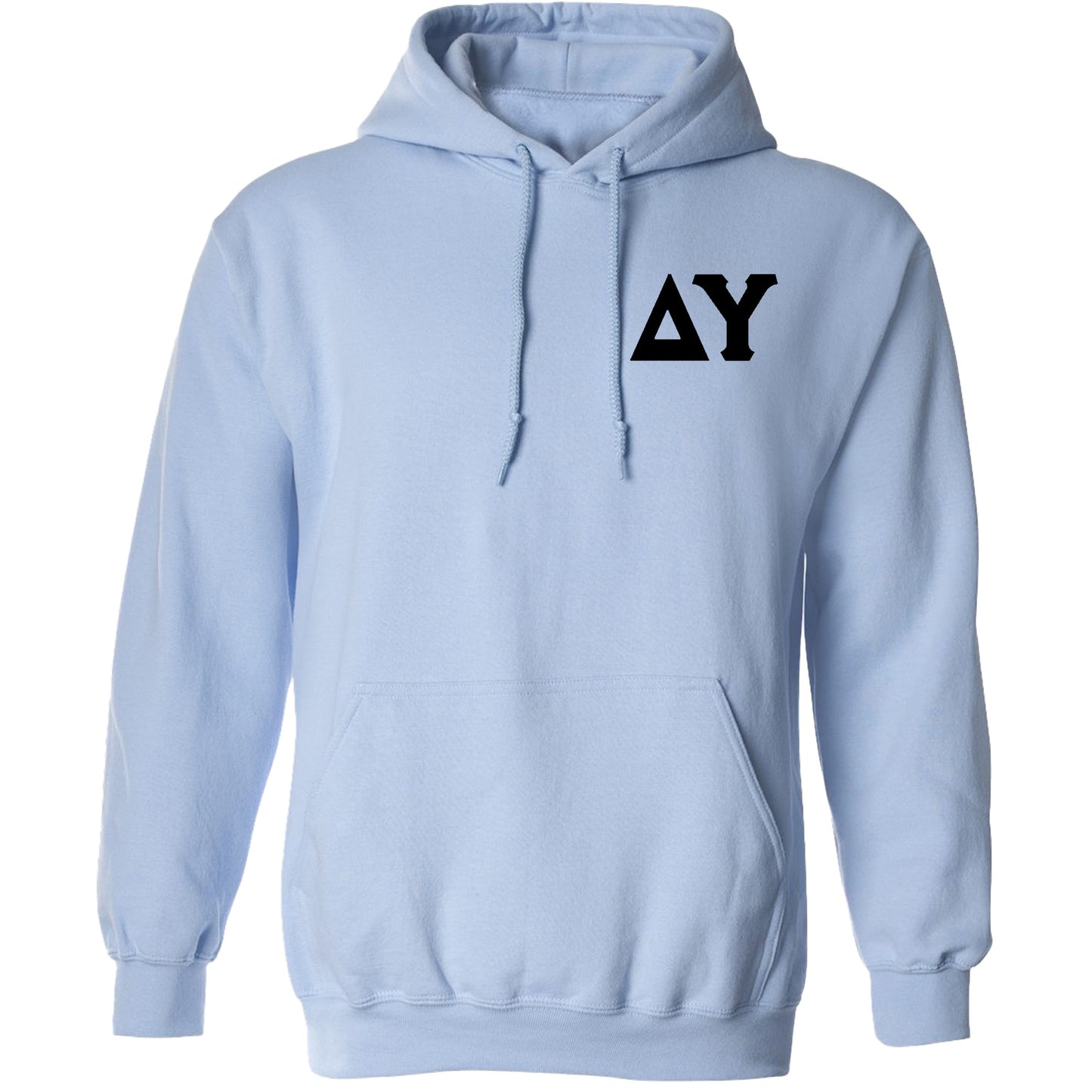 a light blue hoodie with the word ya on it