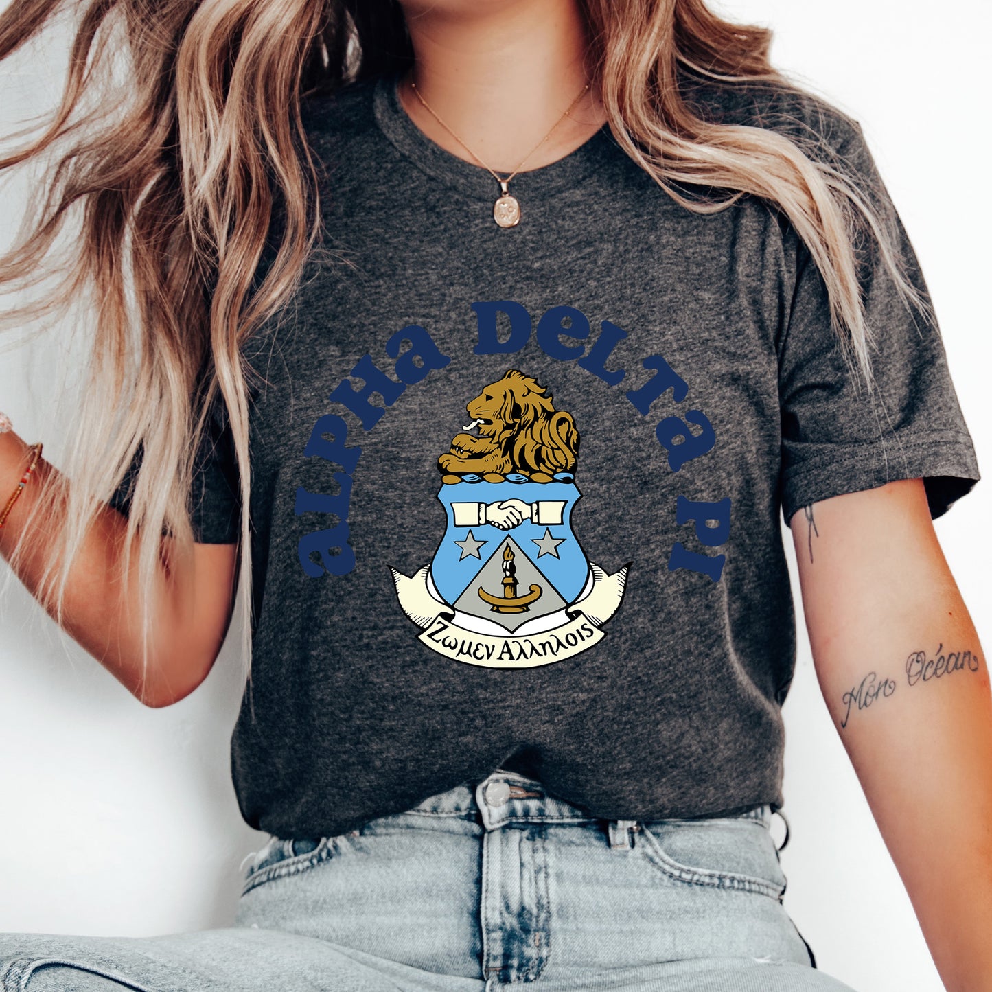 a woman wearing a harry potter t - shirt